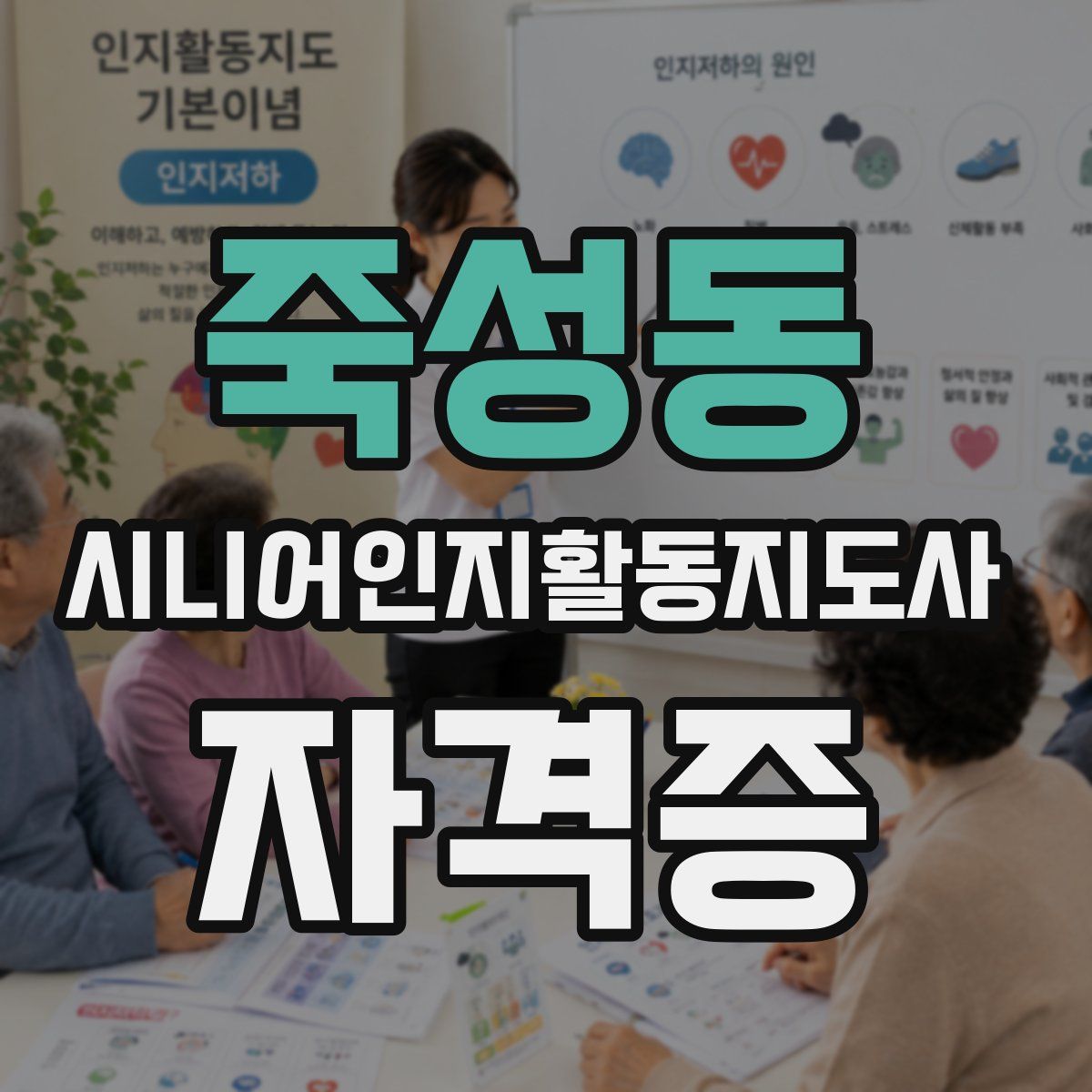 죽성동 시니어인지활동지도사 자격증