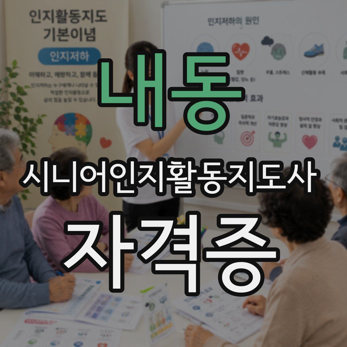내동 시니어인지활동지도사 자격증