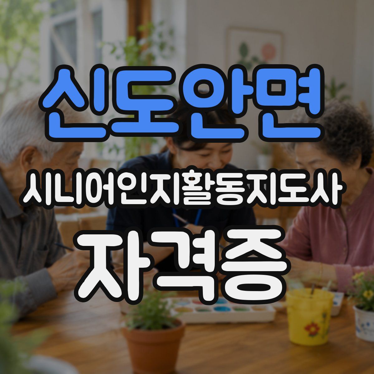 신도안면 시니어인지활동지도사 자격증
