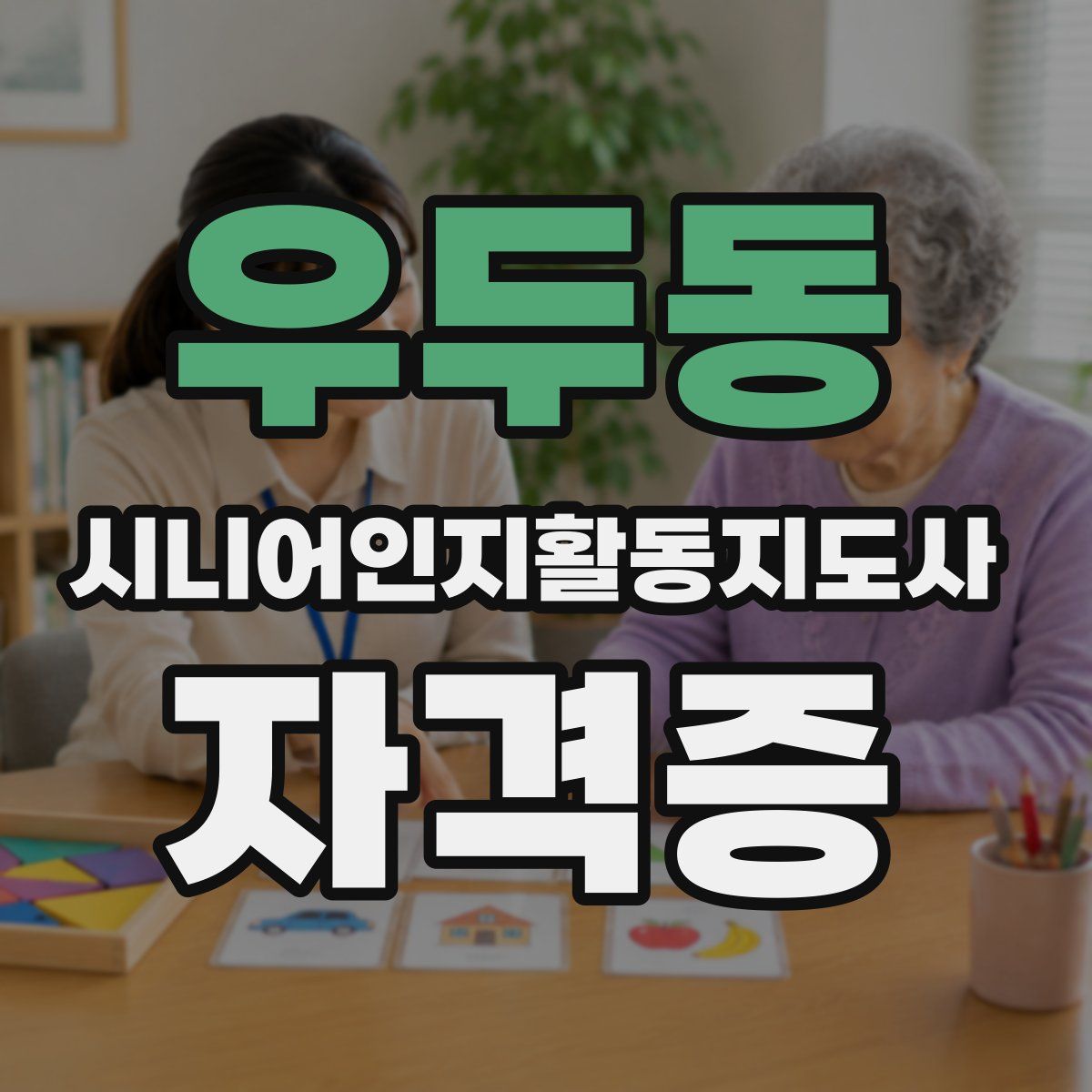 우두동 시니어인지활동지도사 자격증