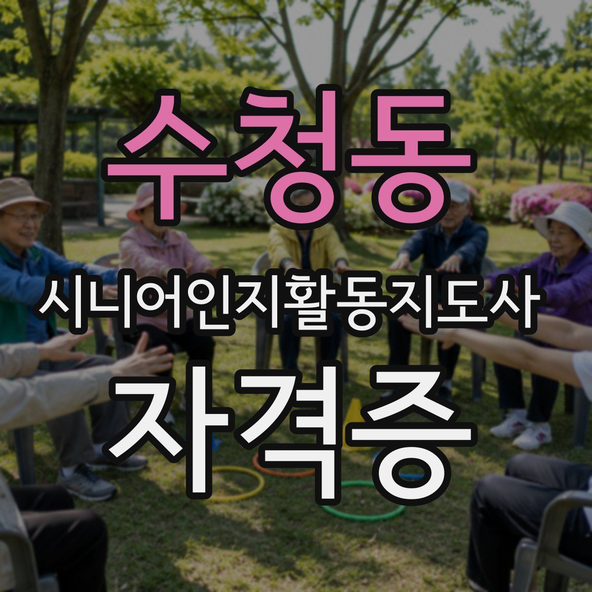 수청동 시니어인지활동지도사 자격증