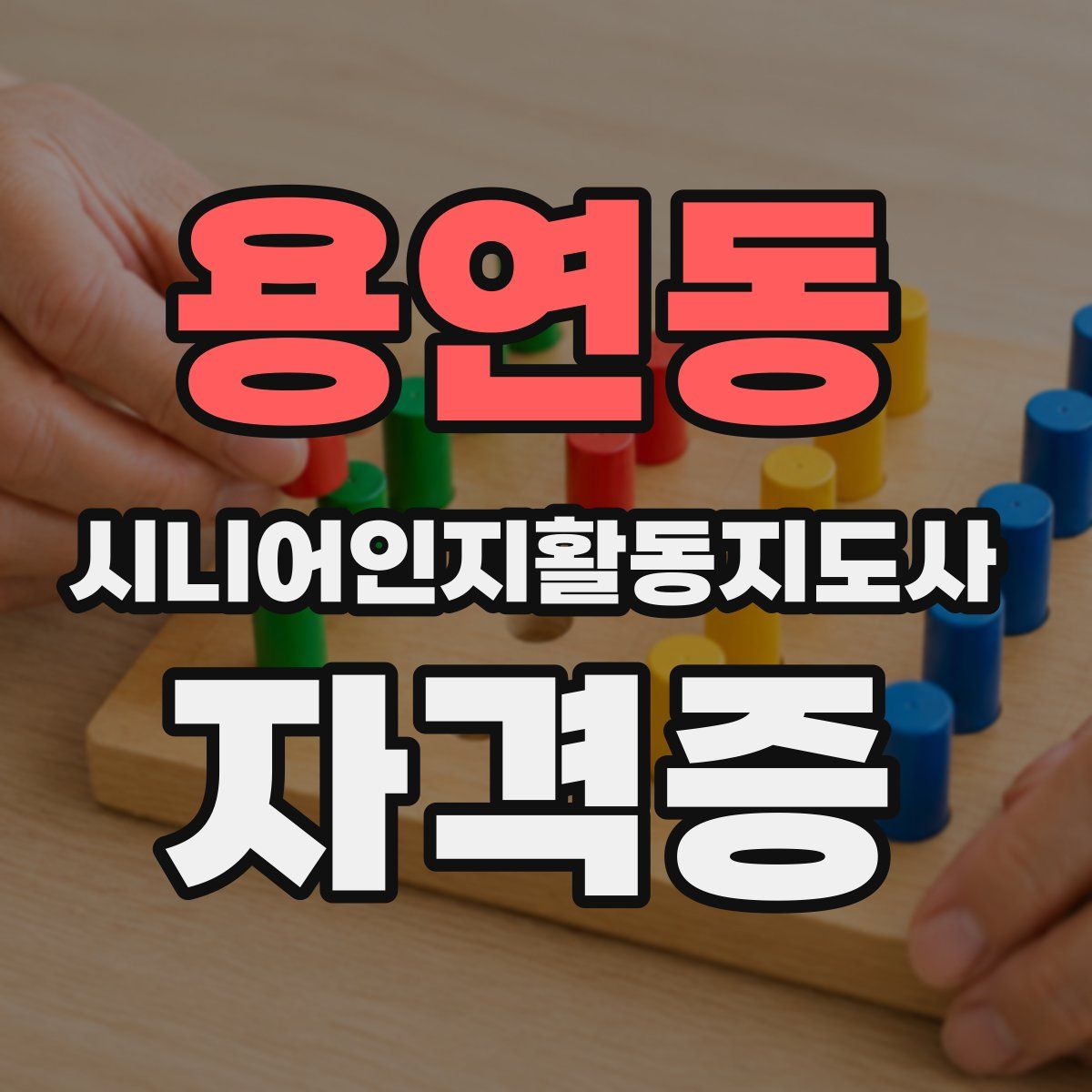 용연동 시니어인지활동지도사 자격증