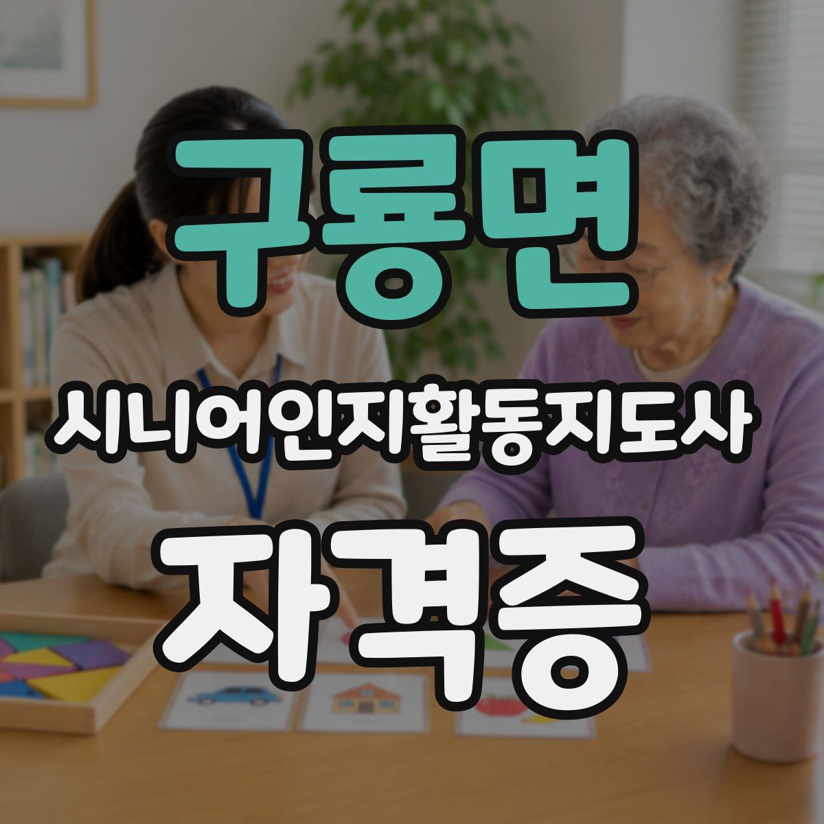 구룡면 시니어인지활동지도사 자격증