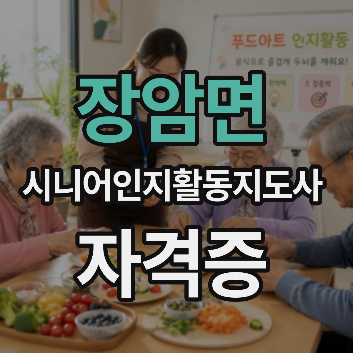 장암면 시니어인지활동지도사 자격증