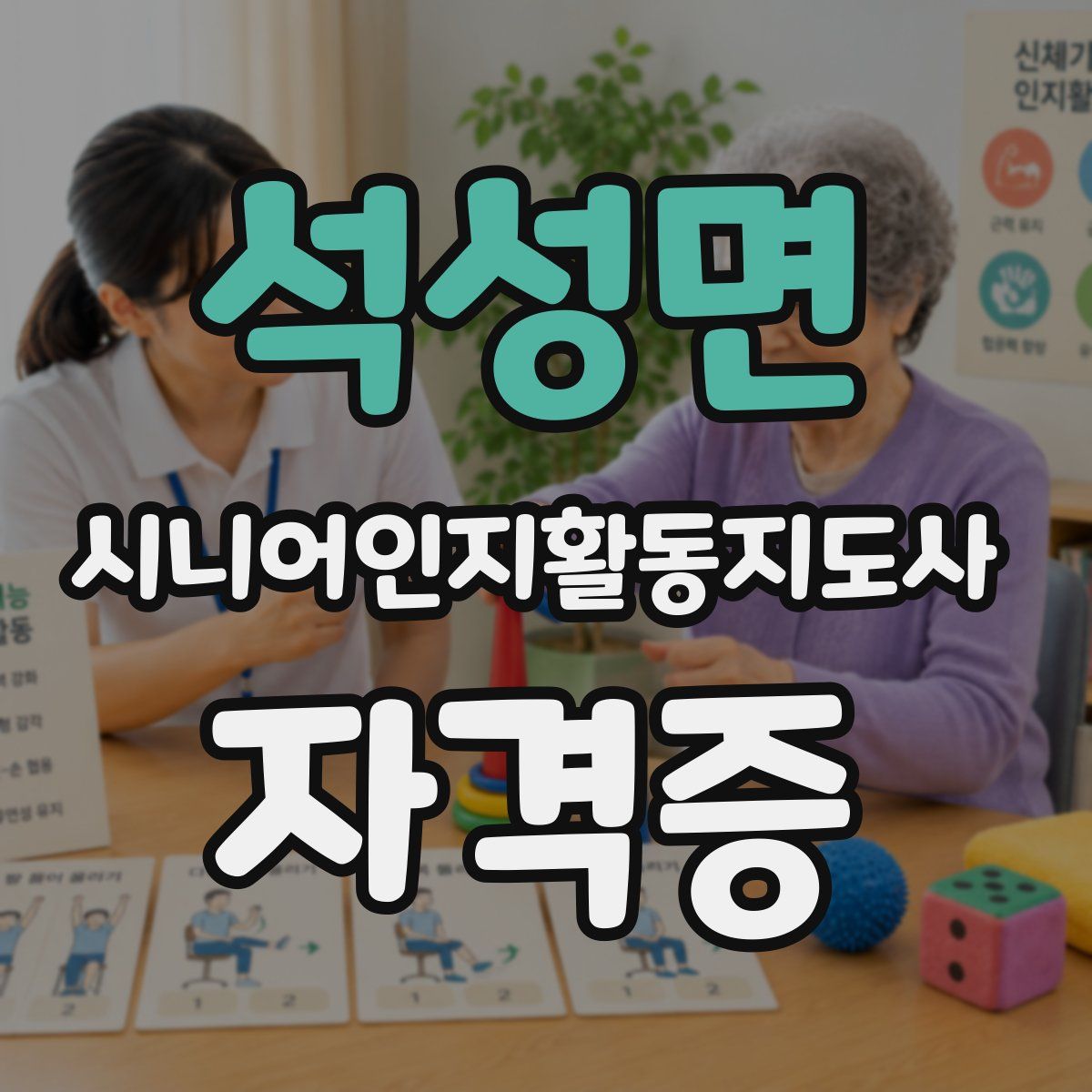 석성면 시니어인지활동지도사 자격증