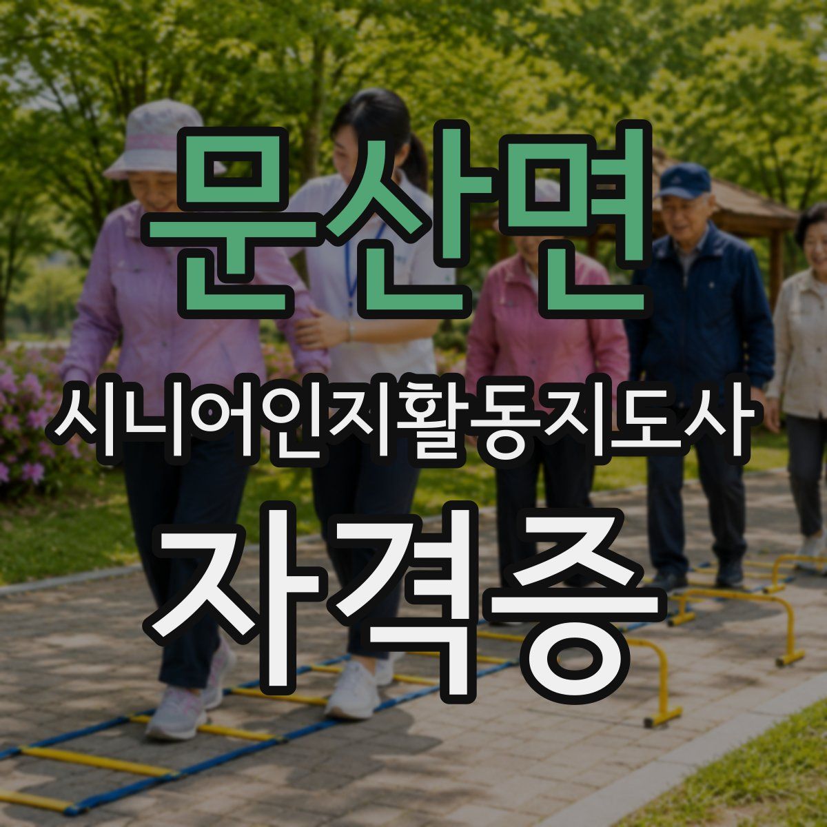 문산면 시니어인지활동지도사 자격증