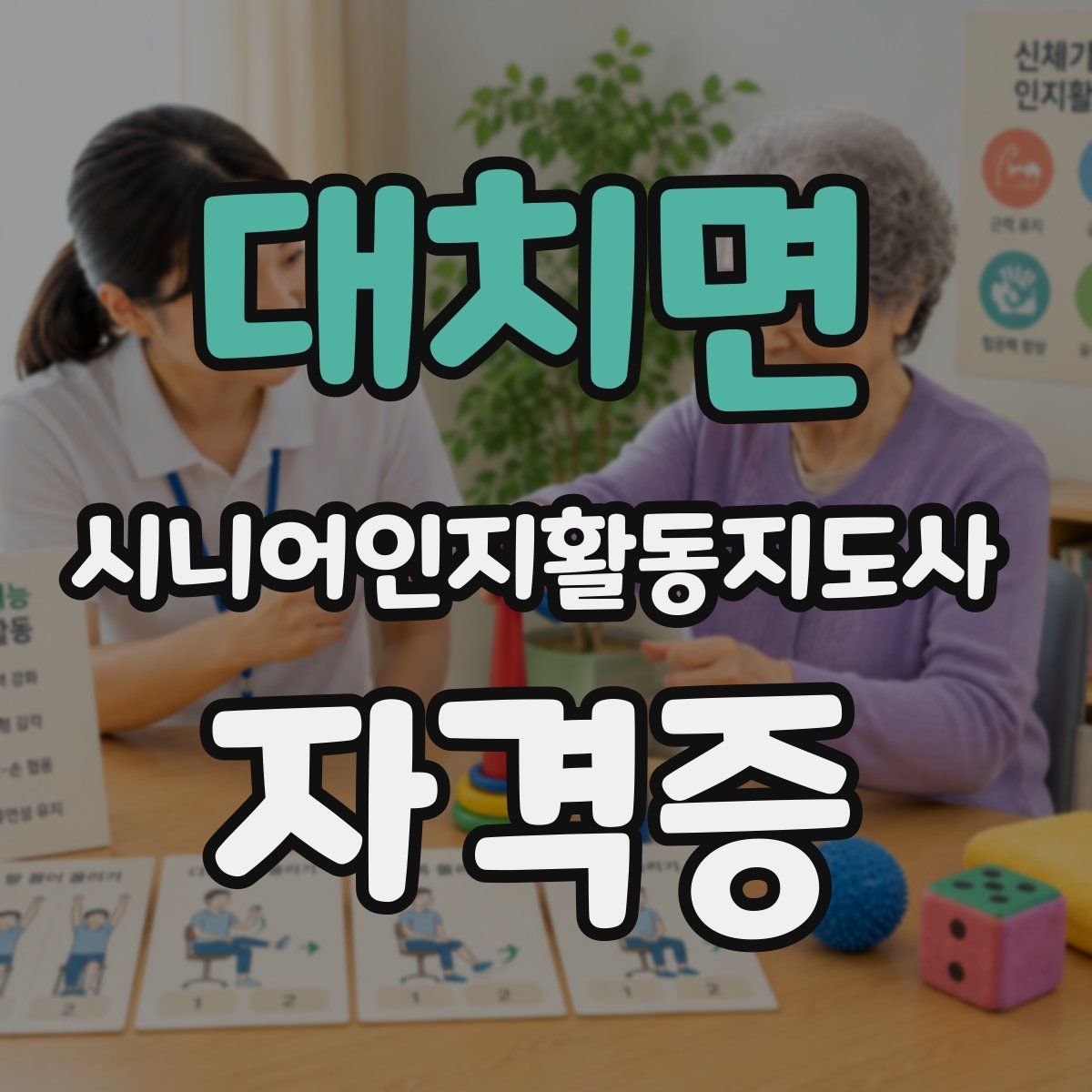 대치면 시니어인지활동지도사 자격증