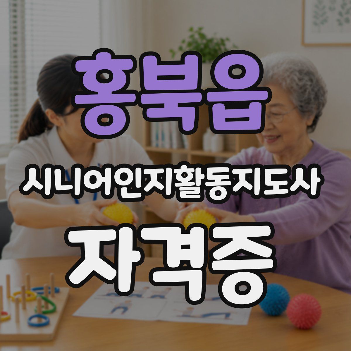 홍북읍 시니어인지활동지도사 자격증