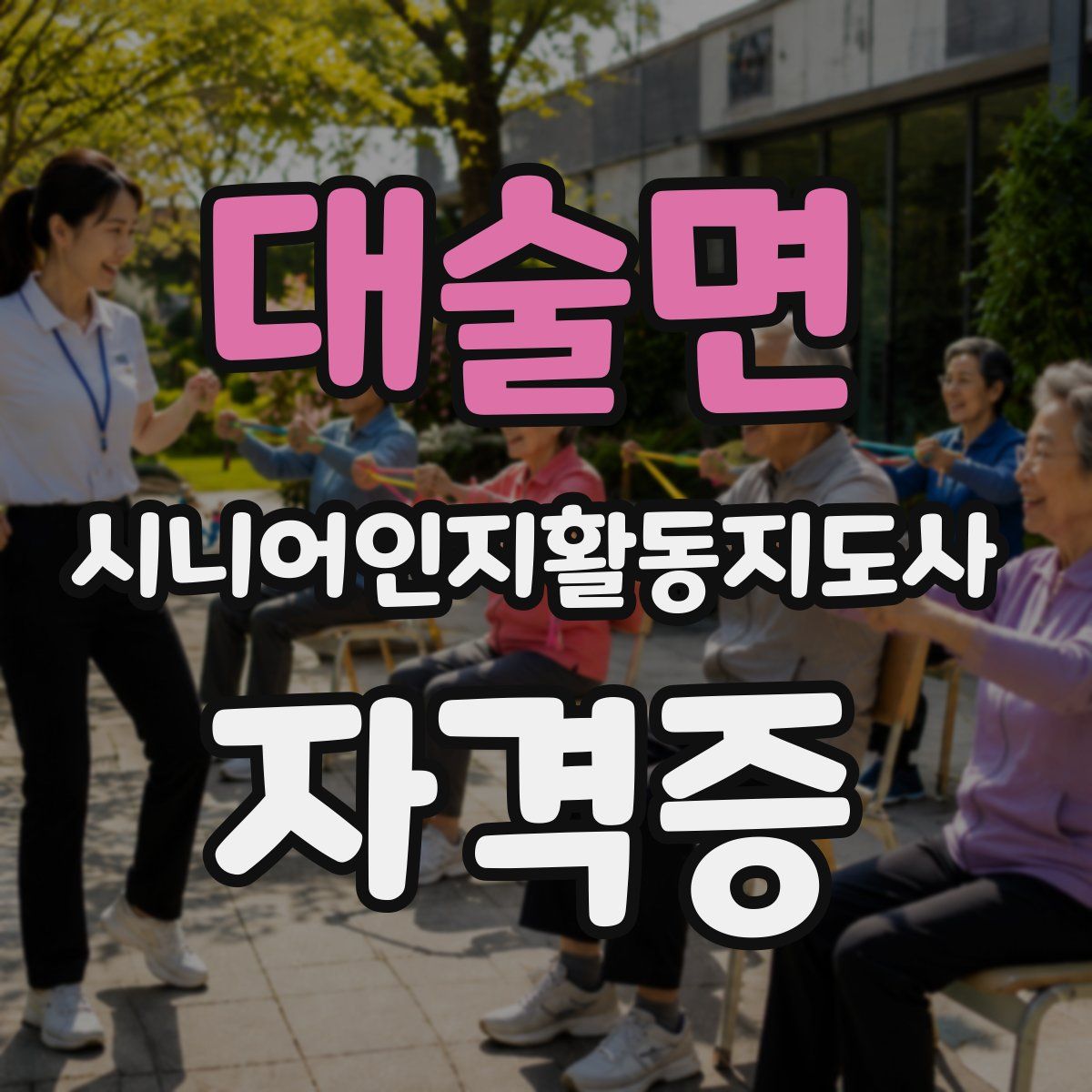 대술면 시니어인지활동지도사 자격증