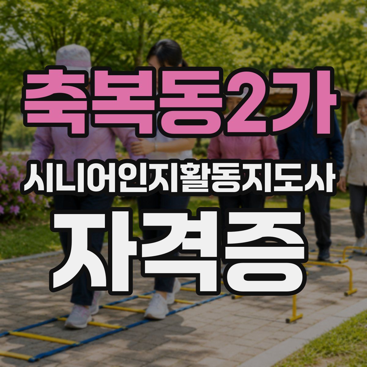 축복동2가 시니어인지활동지도사 자격증