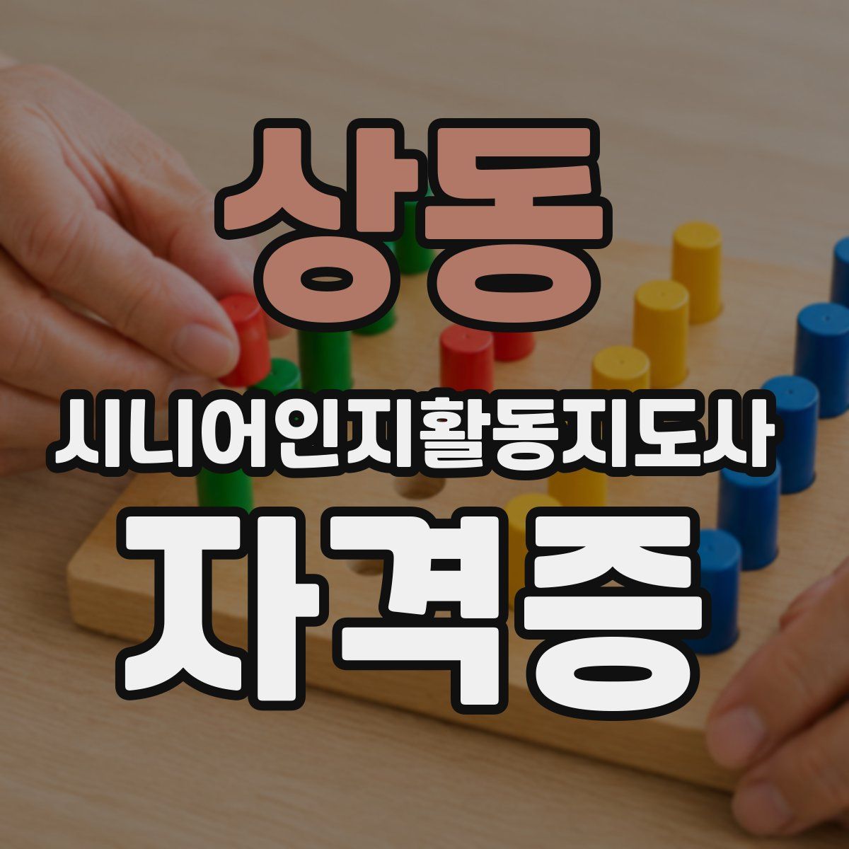 상동 시니어인지활동지도사 자격증