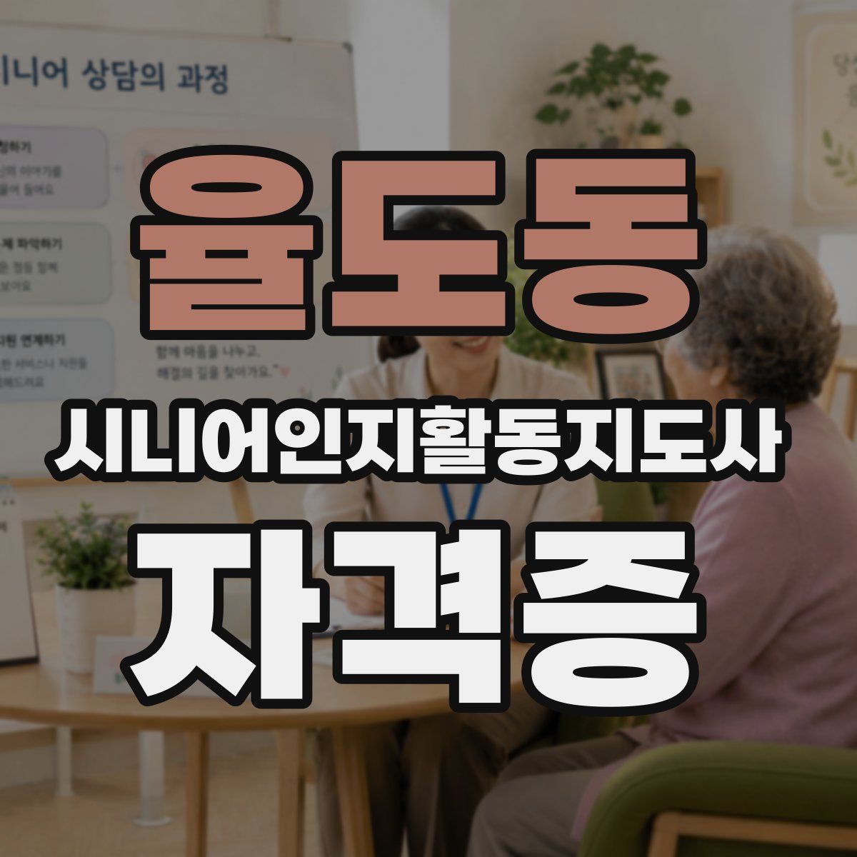 율도동 시니어인지활동지도사 자격증