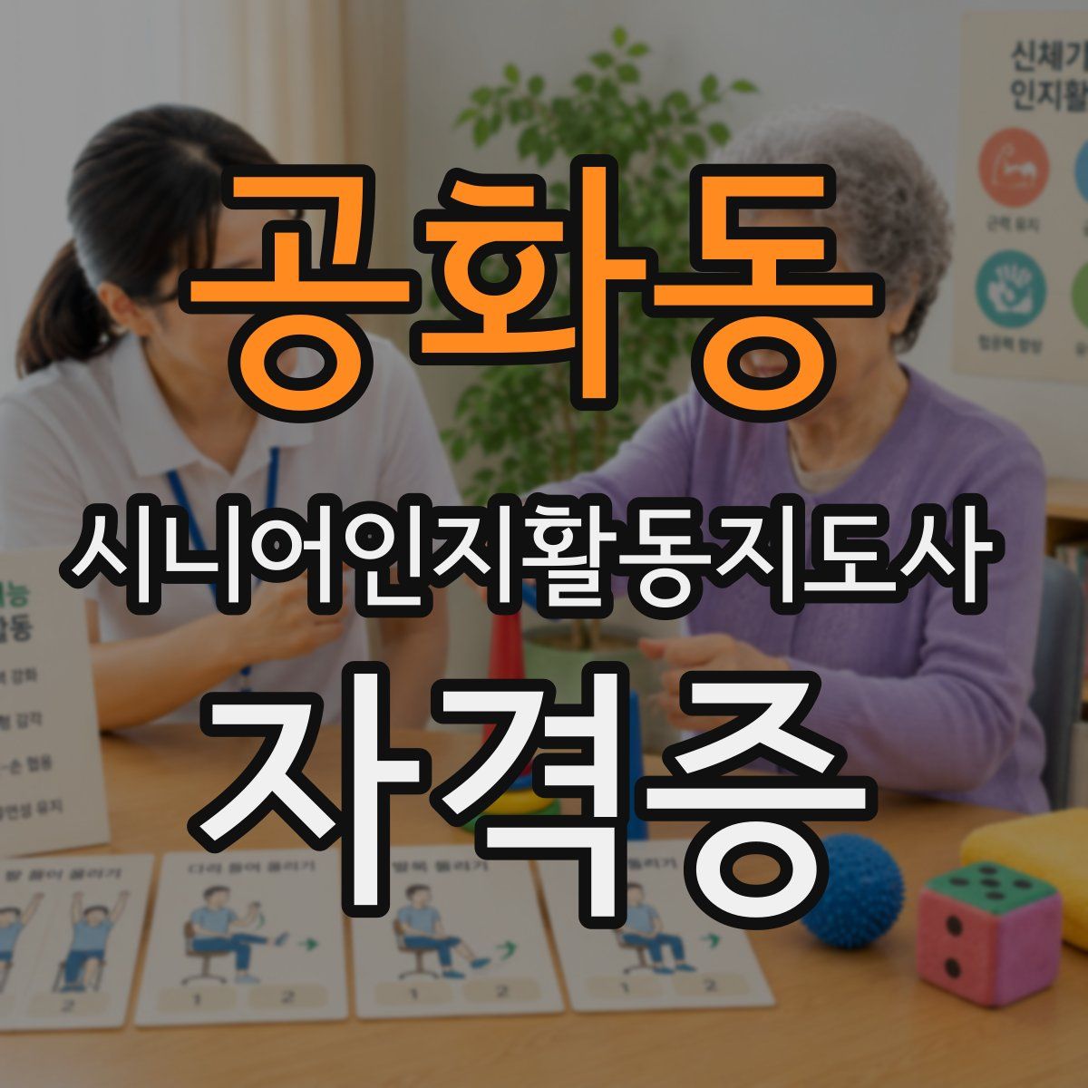 공화동 시니어인지활동지도사 자격증