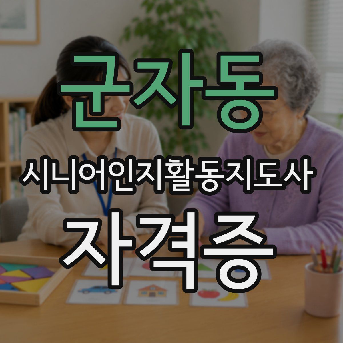 군자동 시니어인지활동지도사 자격증