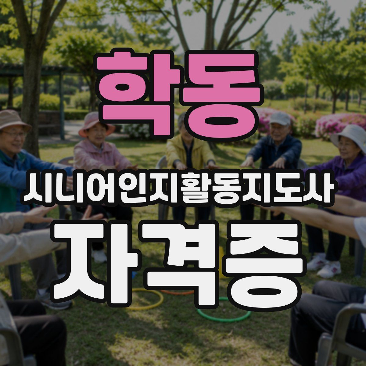학동 시니어인지활동지도사 자격증