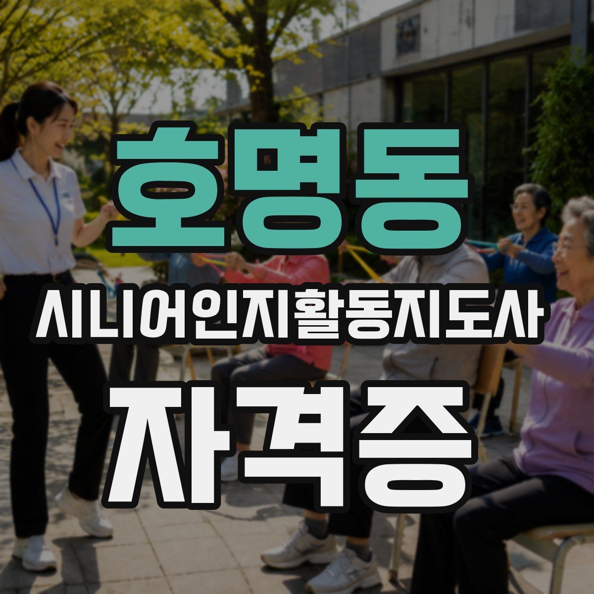 호명동 시니어인지활동지도사 자격증