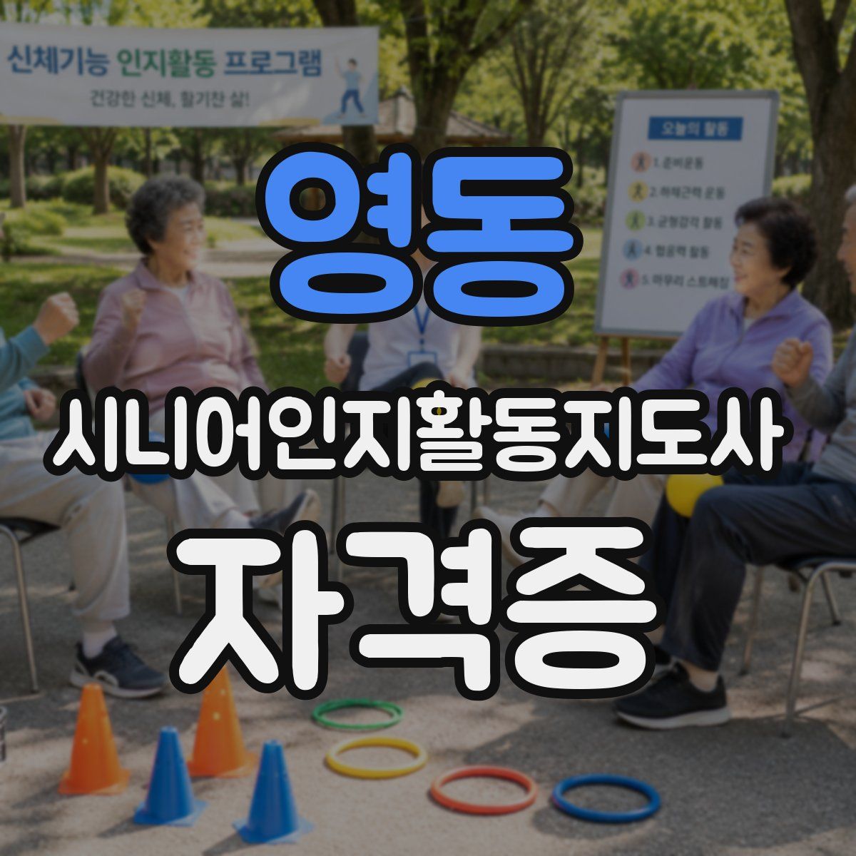 영동 시니어인지활동지도사 자격증
