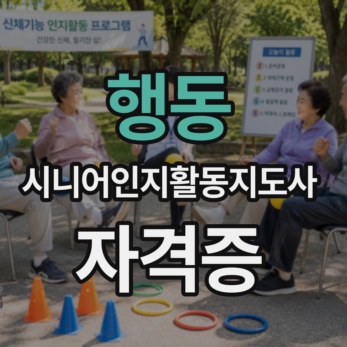 행동 시니어인지활동지도사 자격증