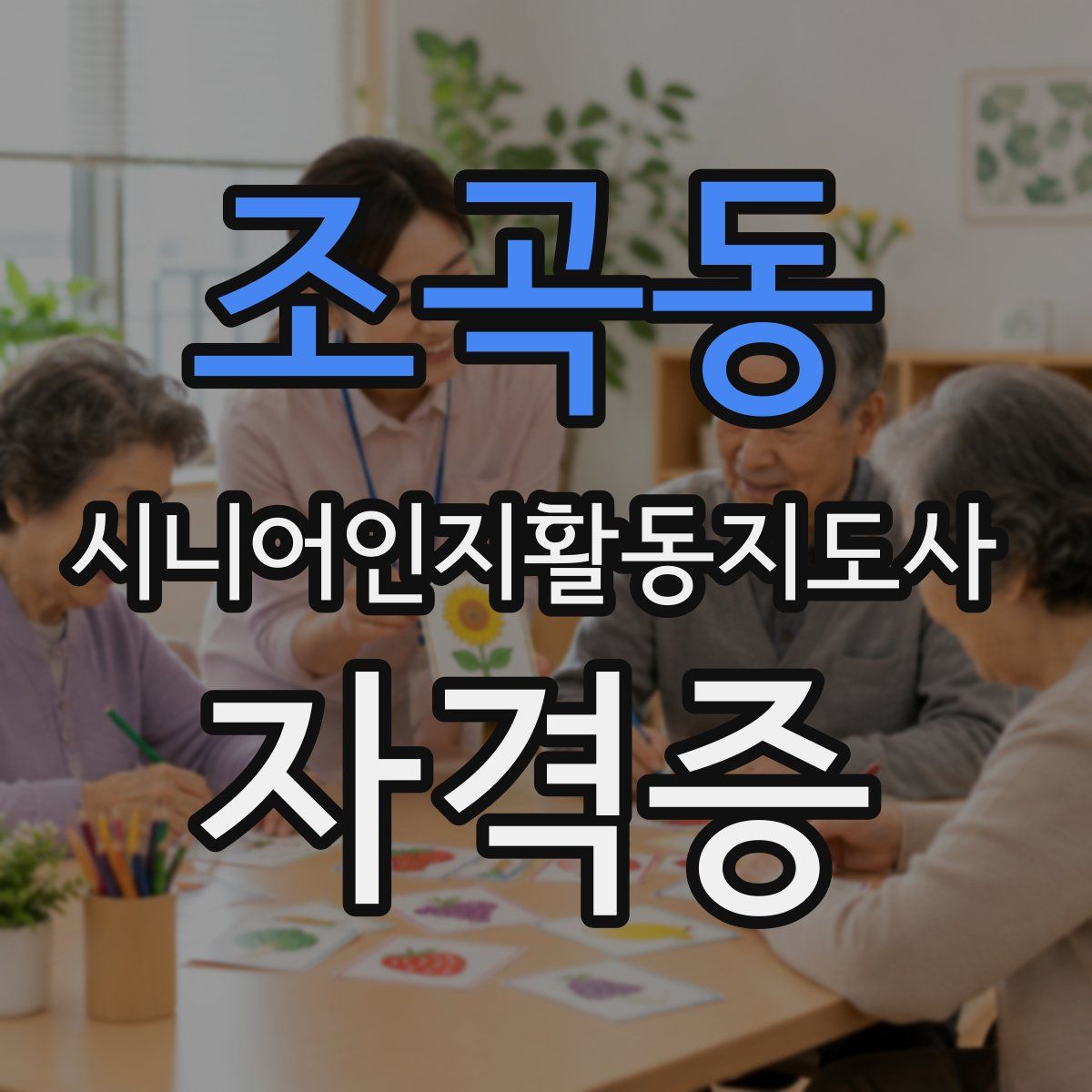 조곡동 시니어인지활동지도사 자격증