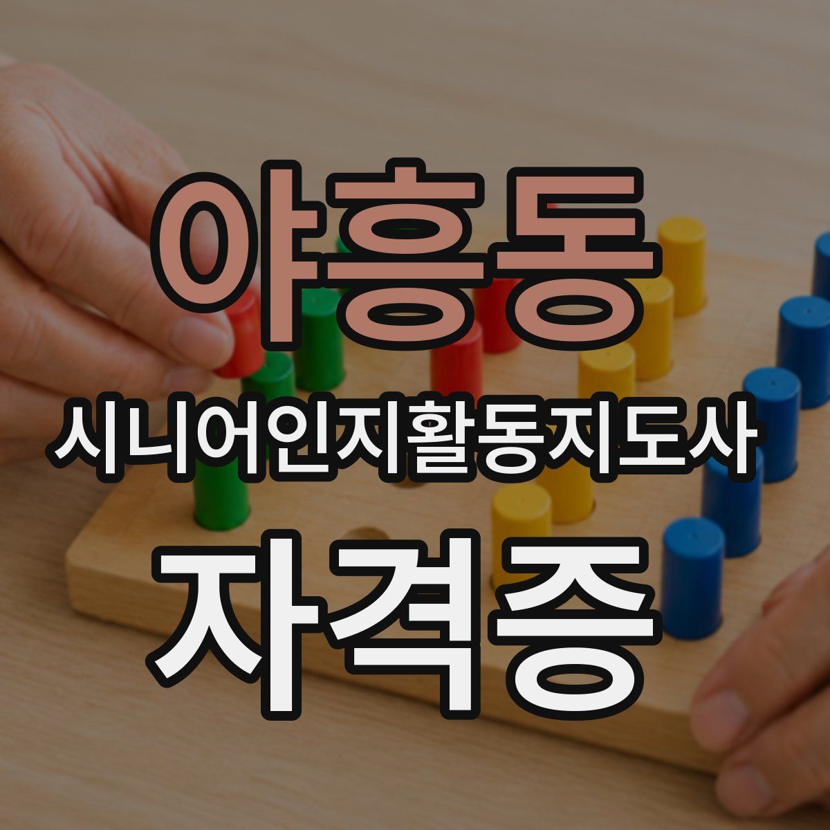 야흥동 시니어인지활동지도사 자격증
