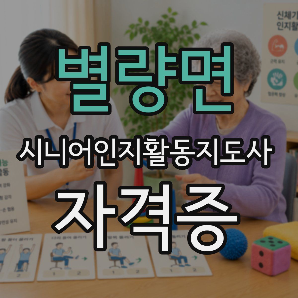 별량면 시니어인지활동지도사 자격증