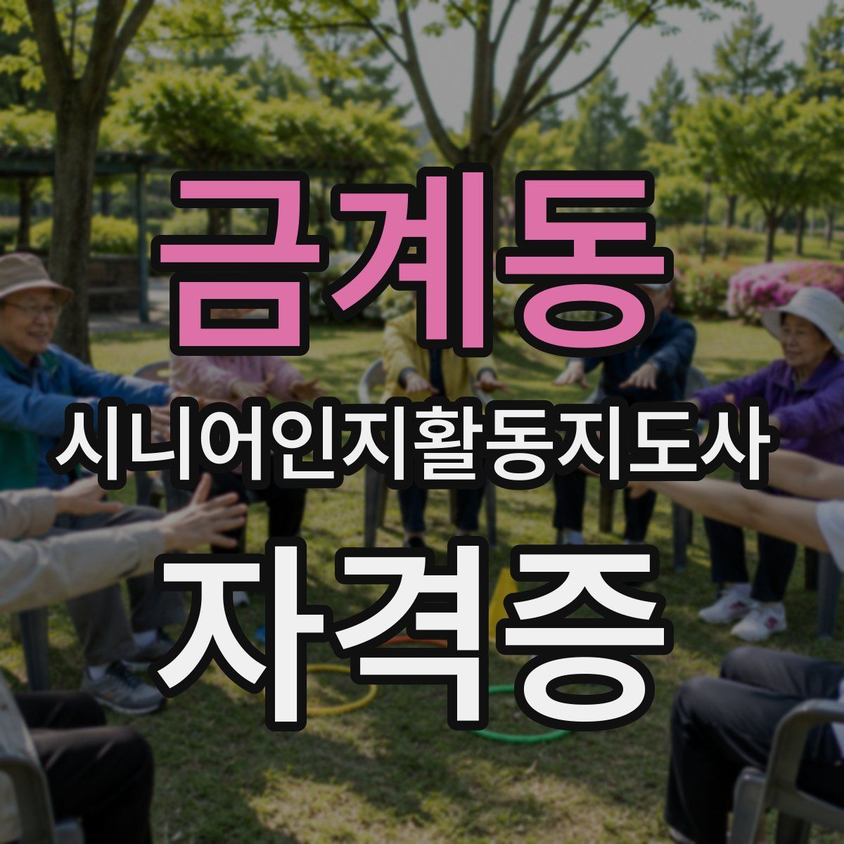 금계동 시니어인지활동지도사 자격증