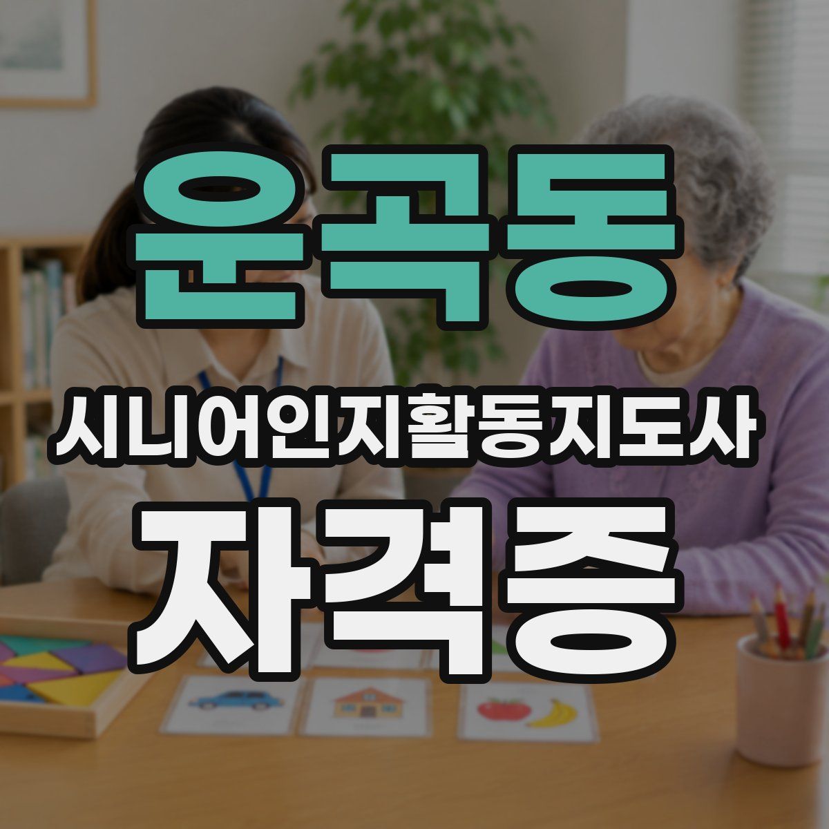 운곡동 시니어인지활동지도사 자격증