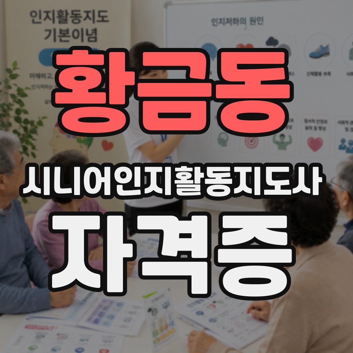 황금동 시니어인지활동지도사 자격증