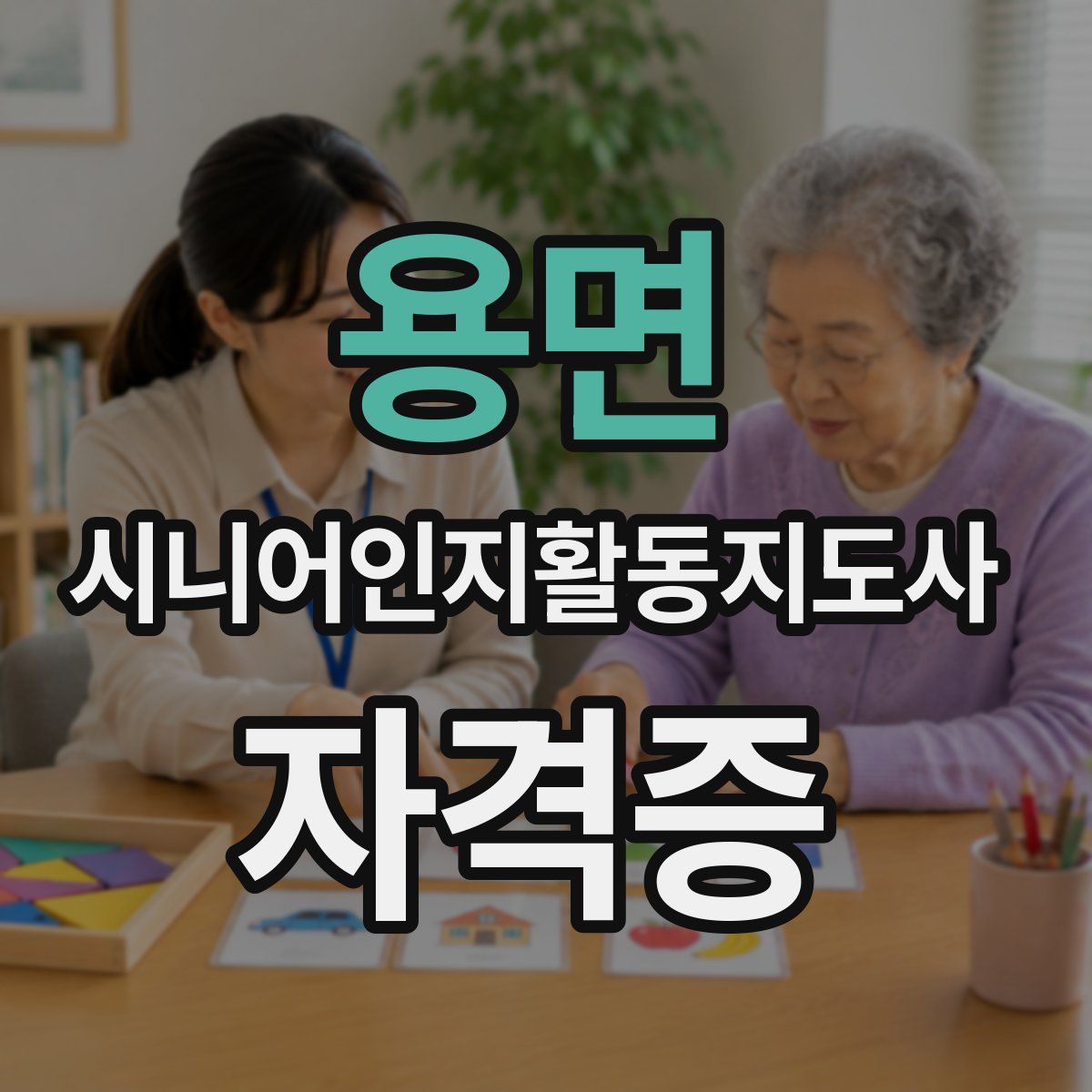 용면 시니어인지활동지도사 자격증