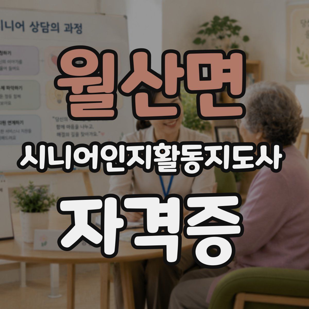 월산면 시니어인지활동지도사 자격증