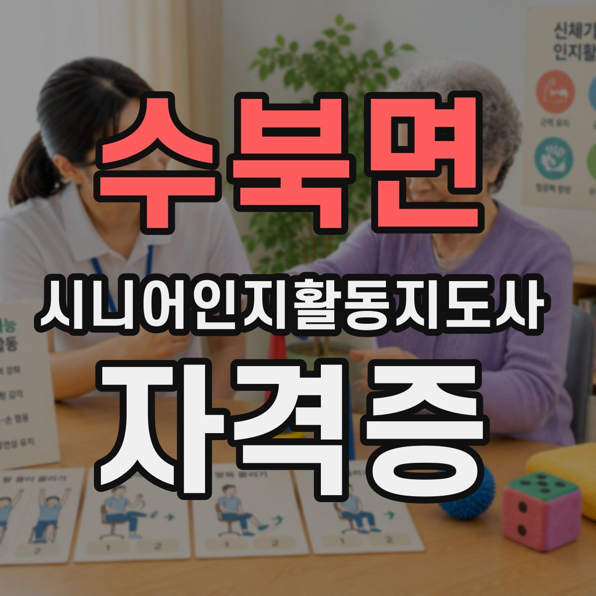 수북면 시니어인지활동지도사 자격증