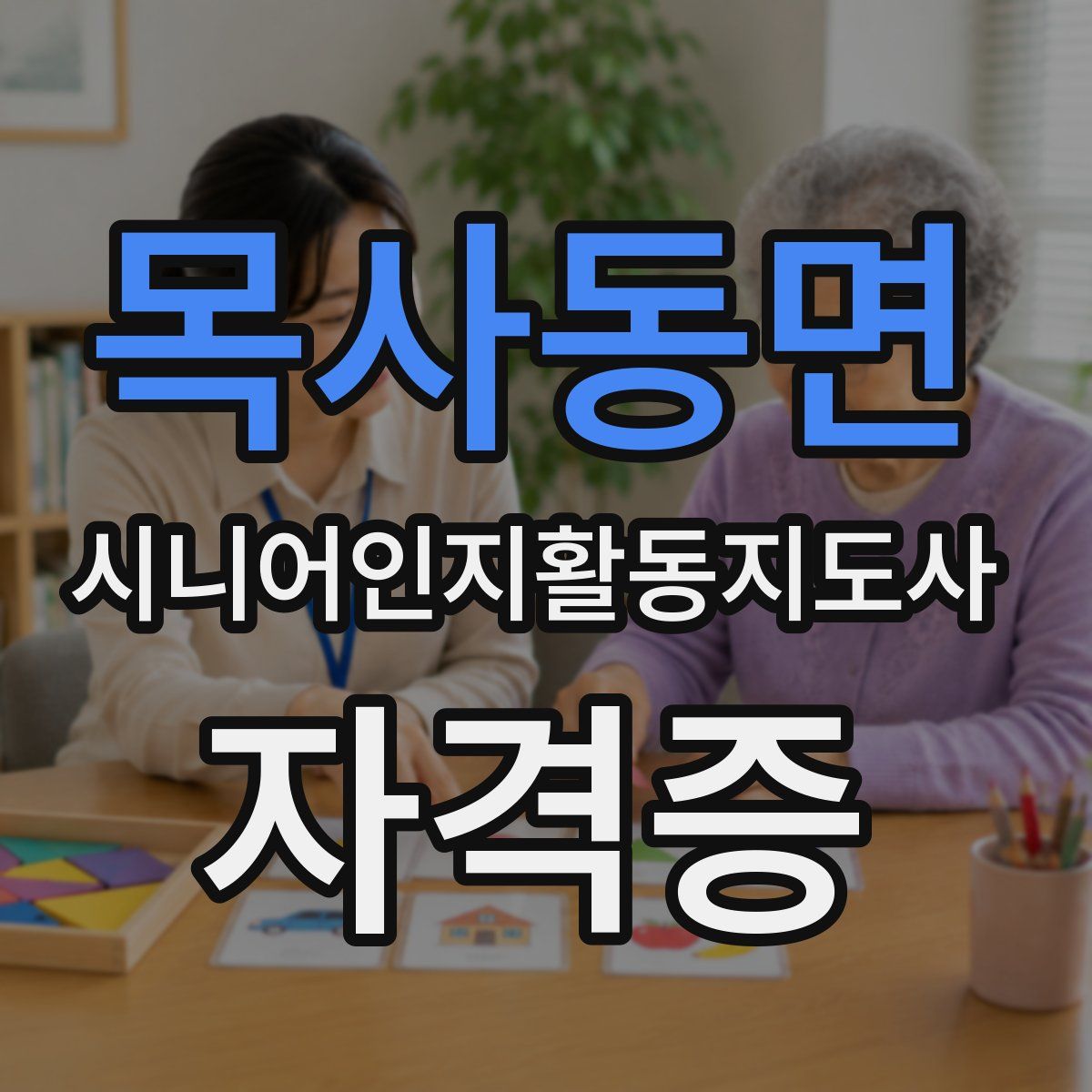 목사동면 시니어인지활동지도사 자격증