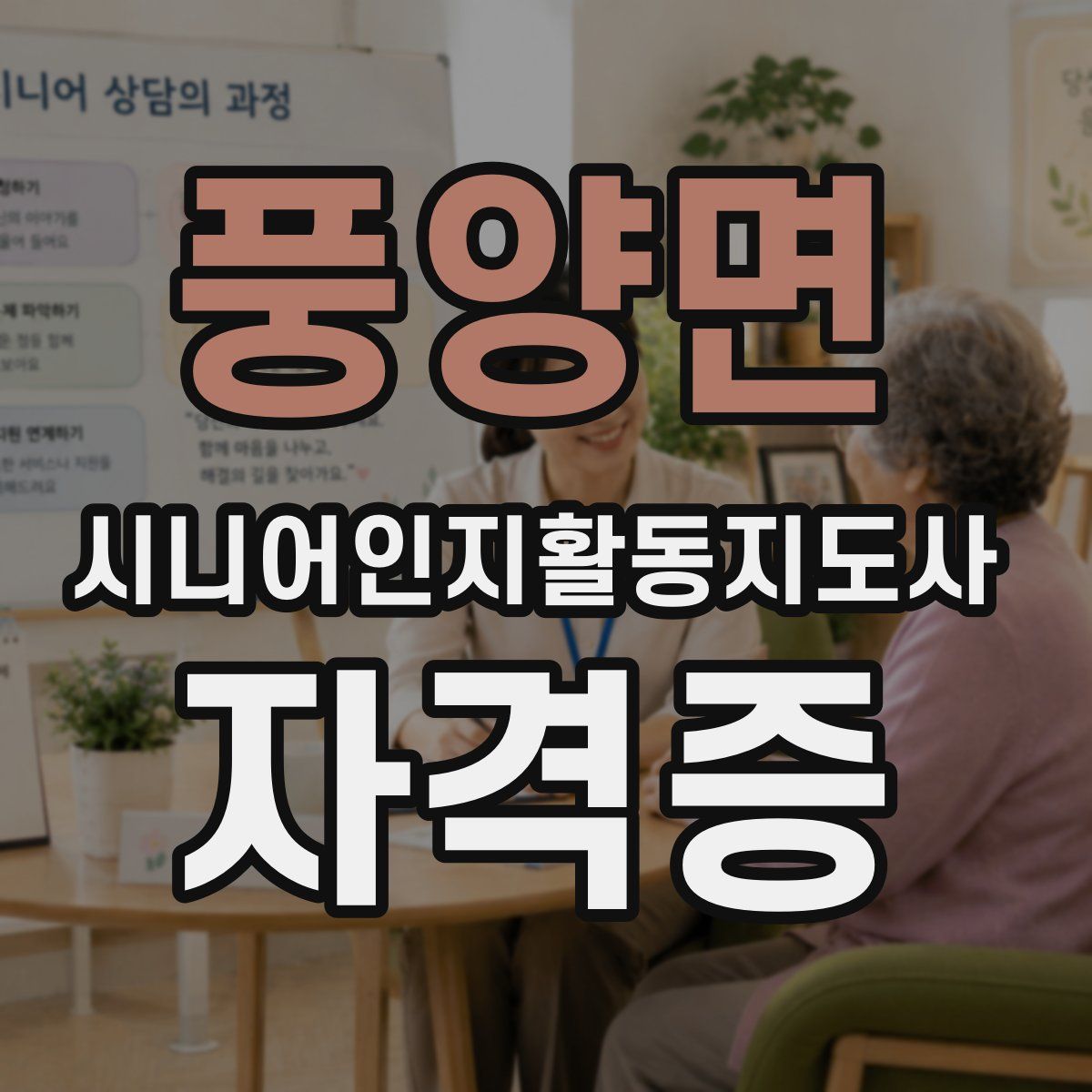 풍양면 시니어인지활동지도사 자격증