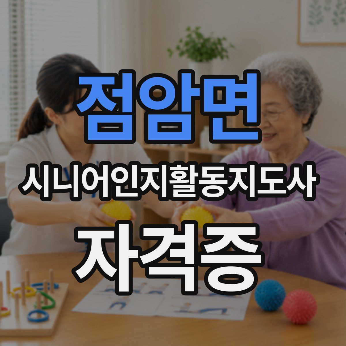 점암면 시니어인지활동지도사 자격증