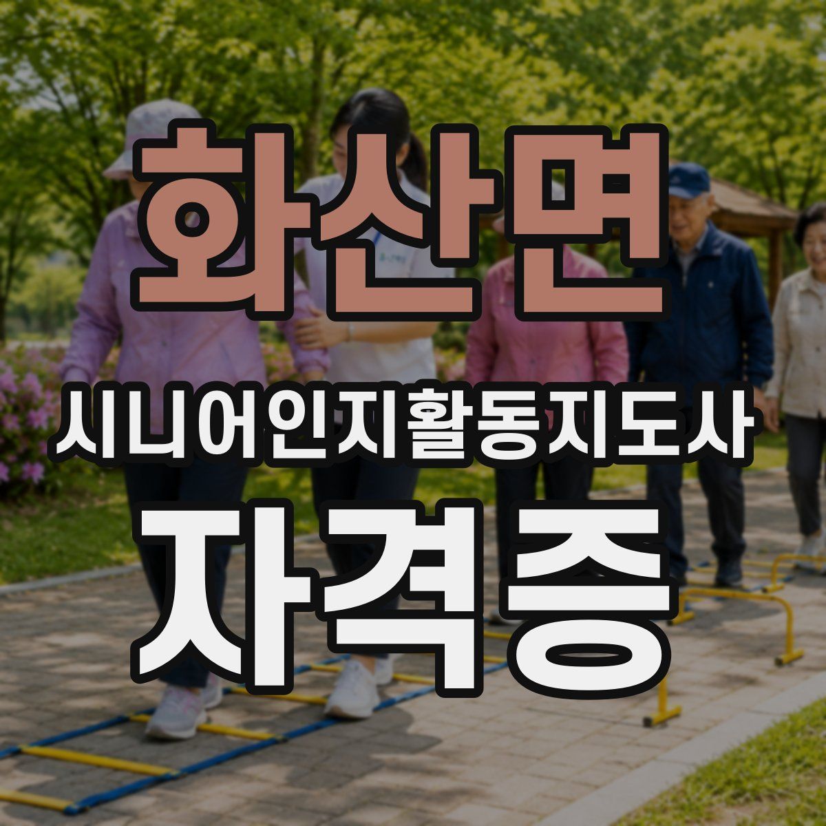 화산면 시니어인지활동지도사 자격증