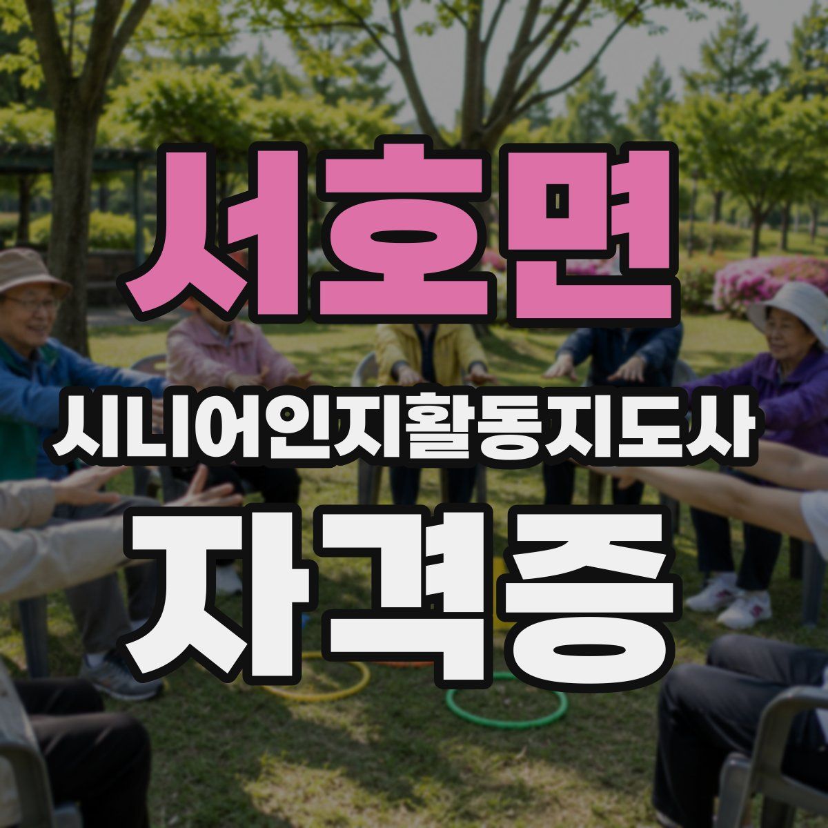 서호면 시니어인지활동지도사 자격증