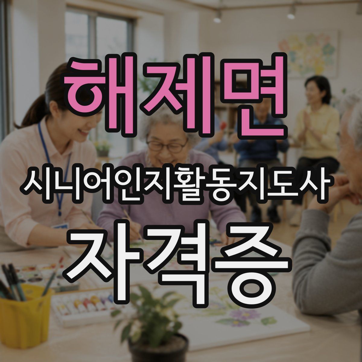 해제면 시니어인지활동지도사 자격증