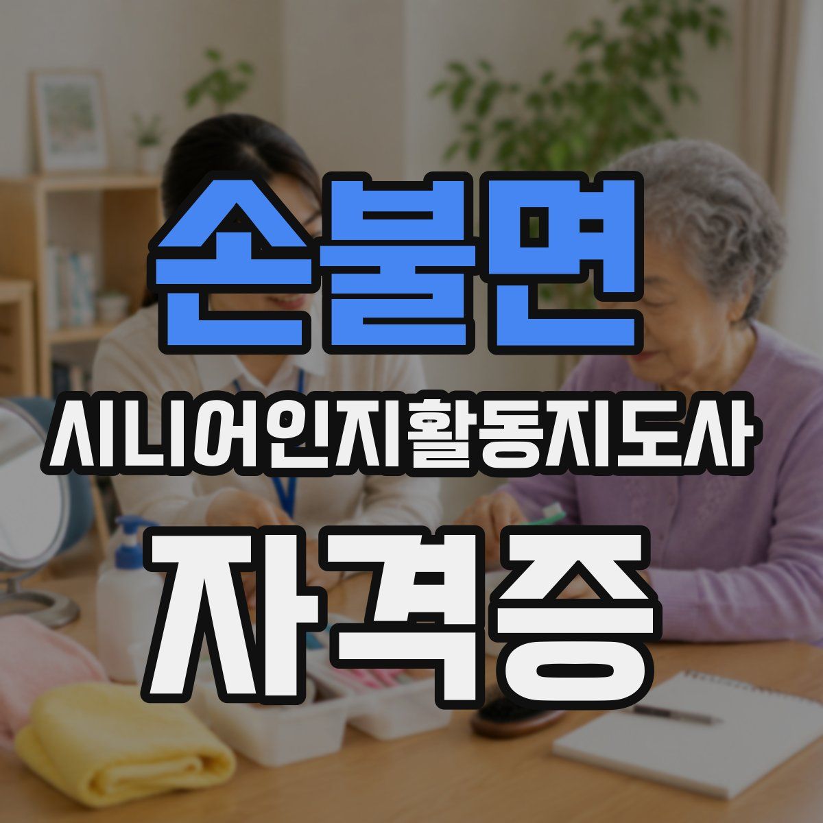 손불면 시니어인지활동지도사 자격증