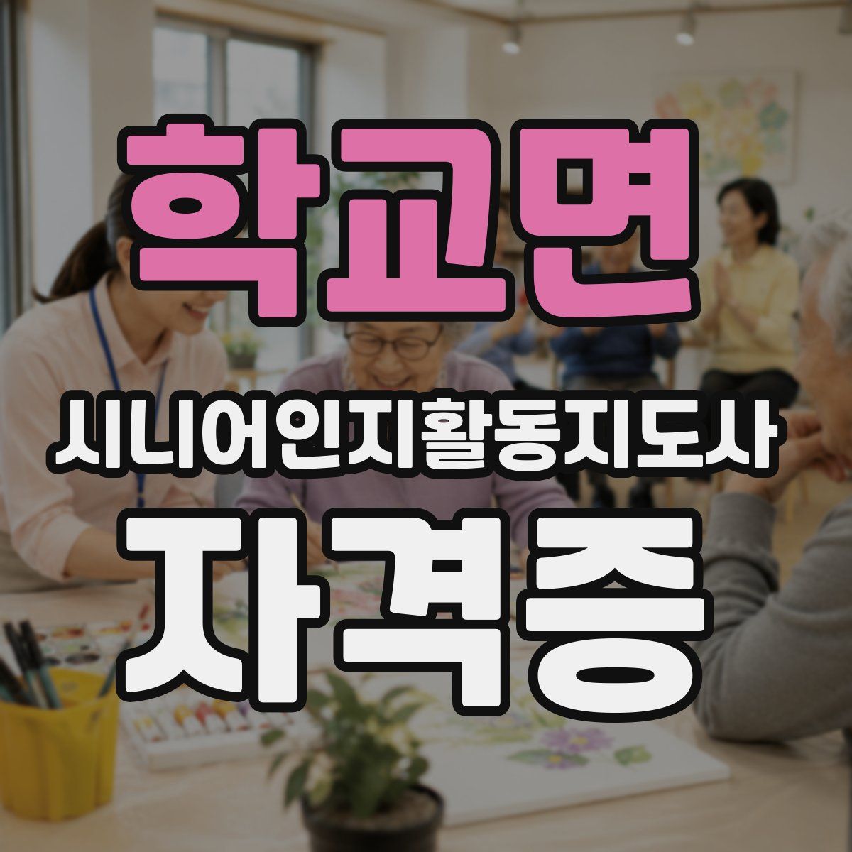 학교면 시니어인지활동지도사 자격증