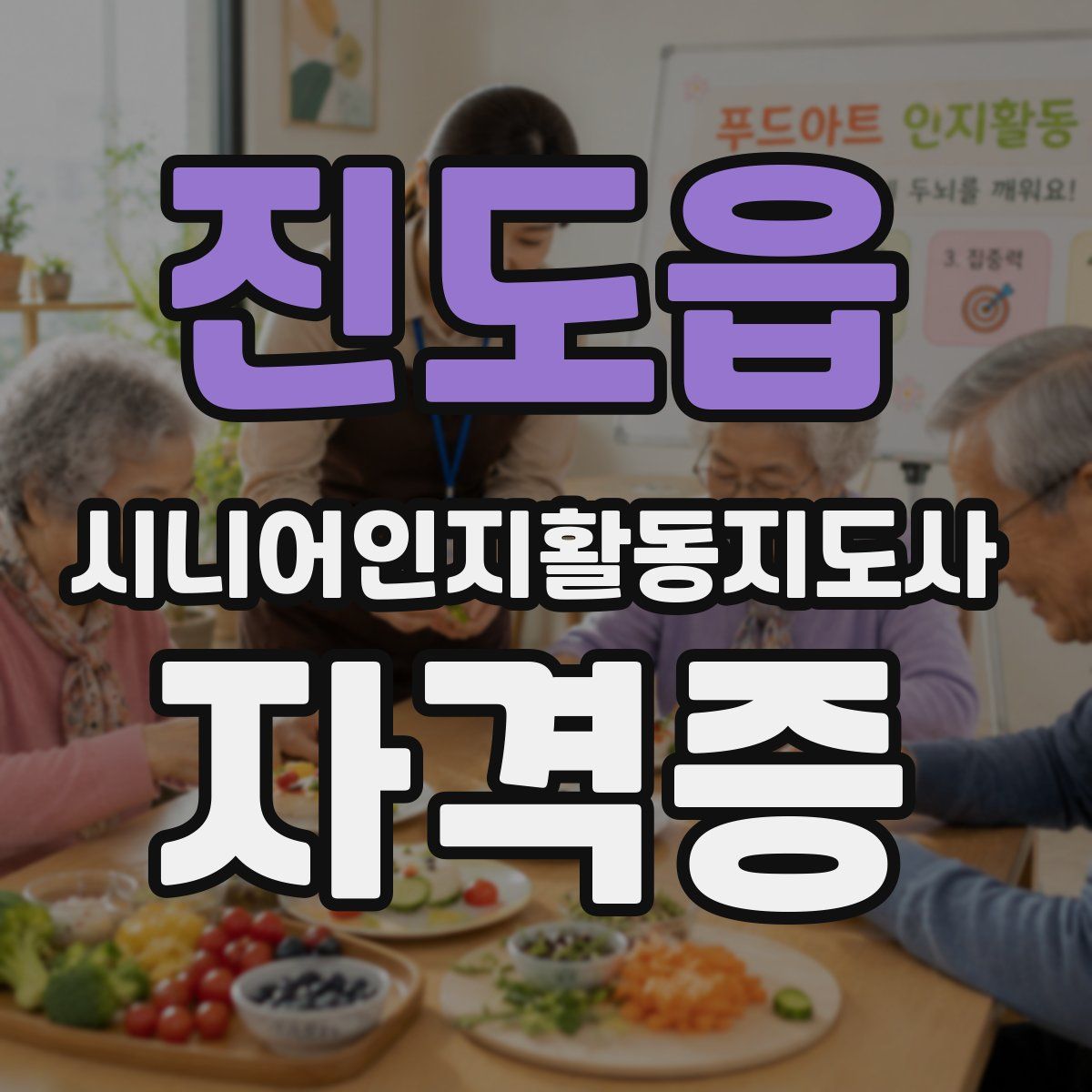 진도읍 시니어인지활동지도사 자격증