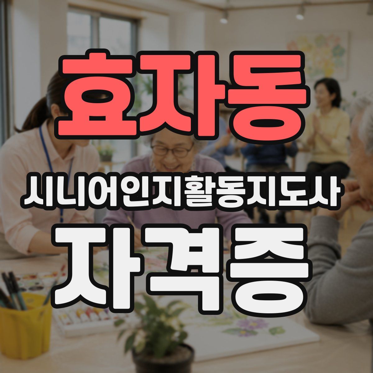 효자동 시니어인지활동지도사 자격증