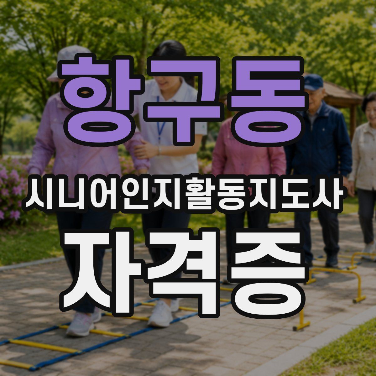 항구동 시니어인지활동지도사 자격증