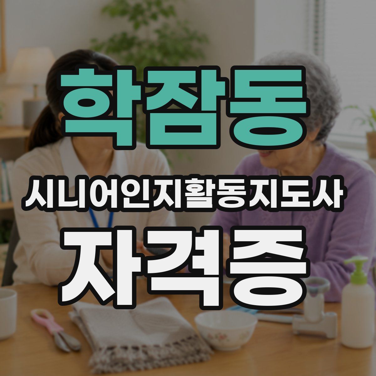 학잠동 시니어인지활동지도사 자격증