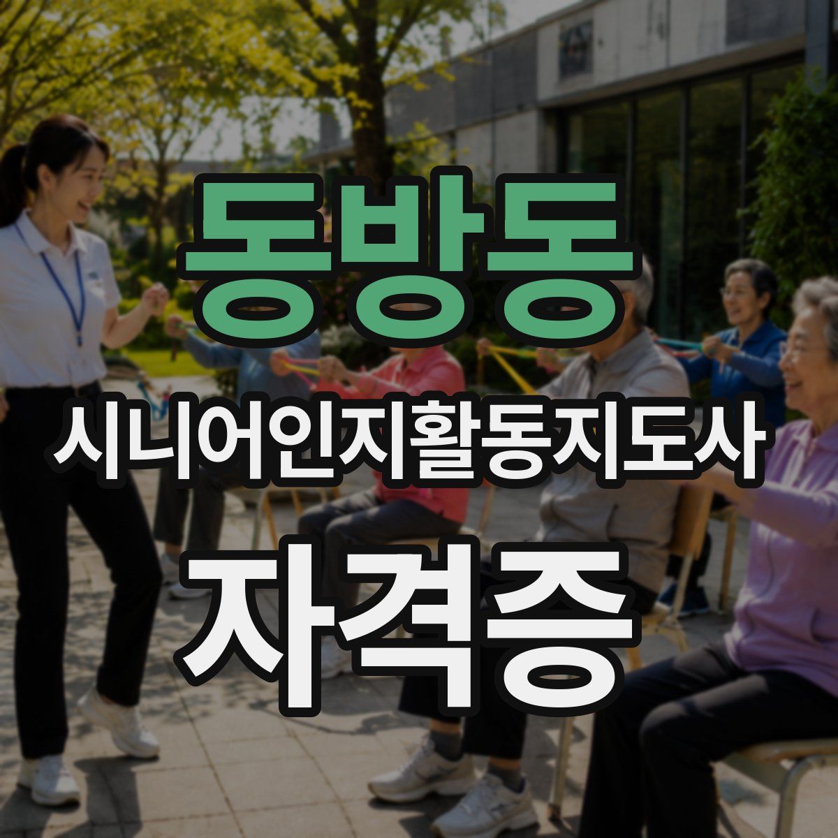 동방동 시니어인지활동지도사 자격증