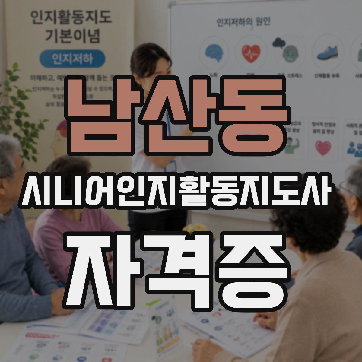 남산동 시니어인지활동지도사 자격증