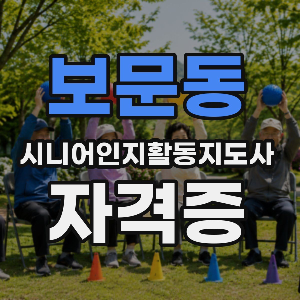 보문동 시니어인지활동지도사 자격증