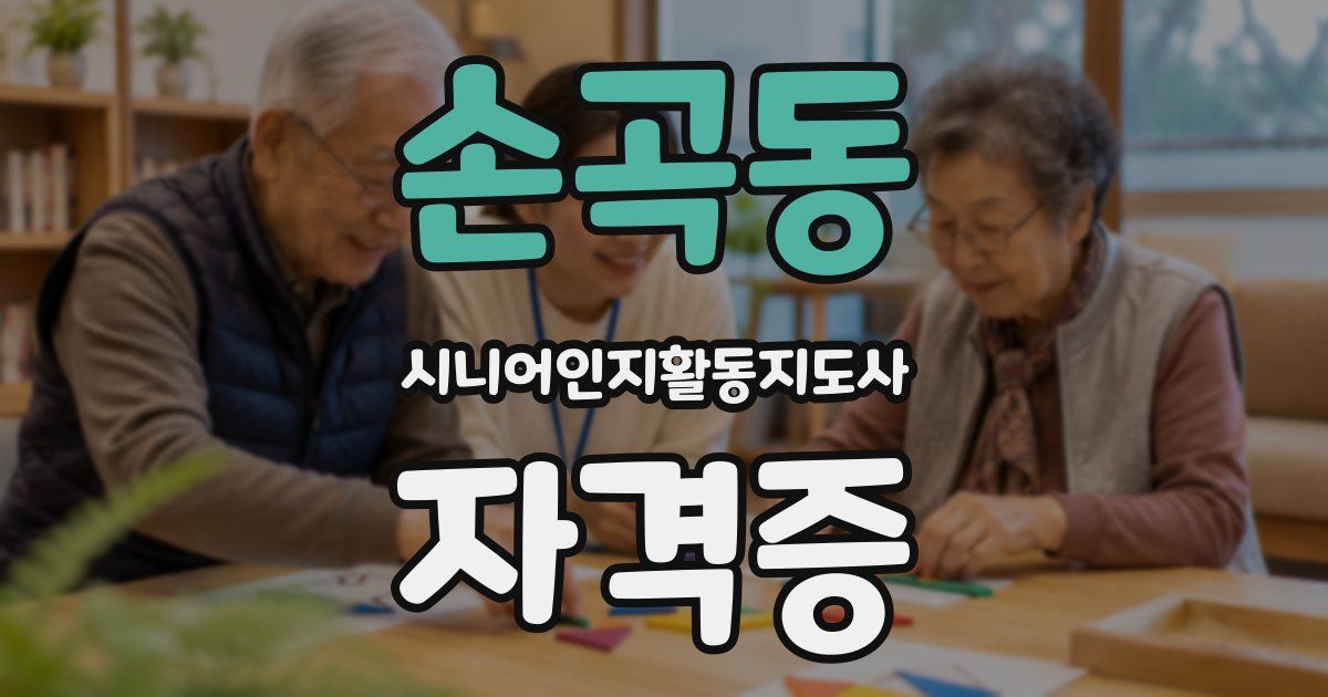 손곡동 시니어인지활동지도사 자격증