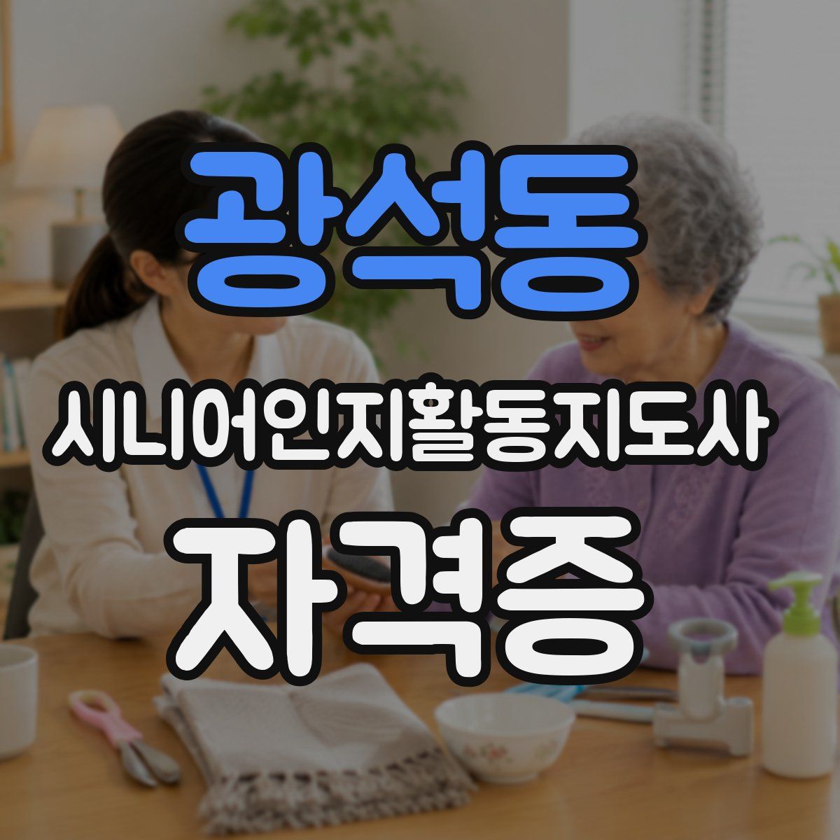 광석동 시니어인지활동지도사 자격증