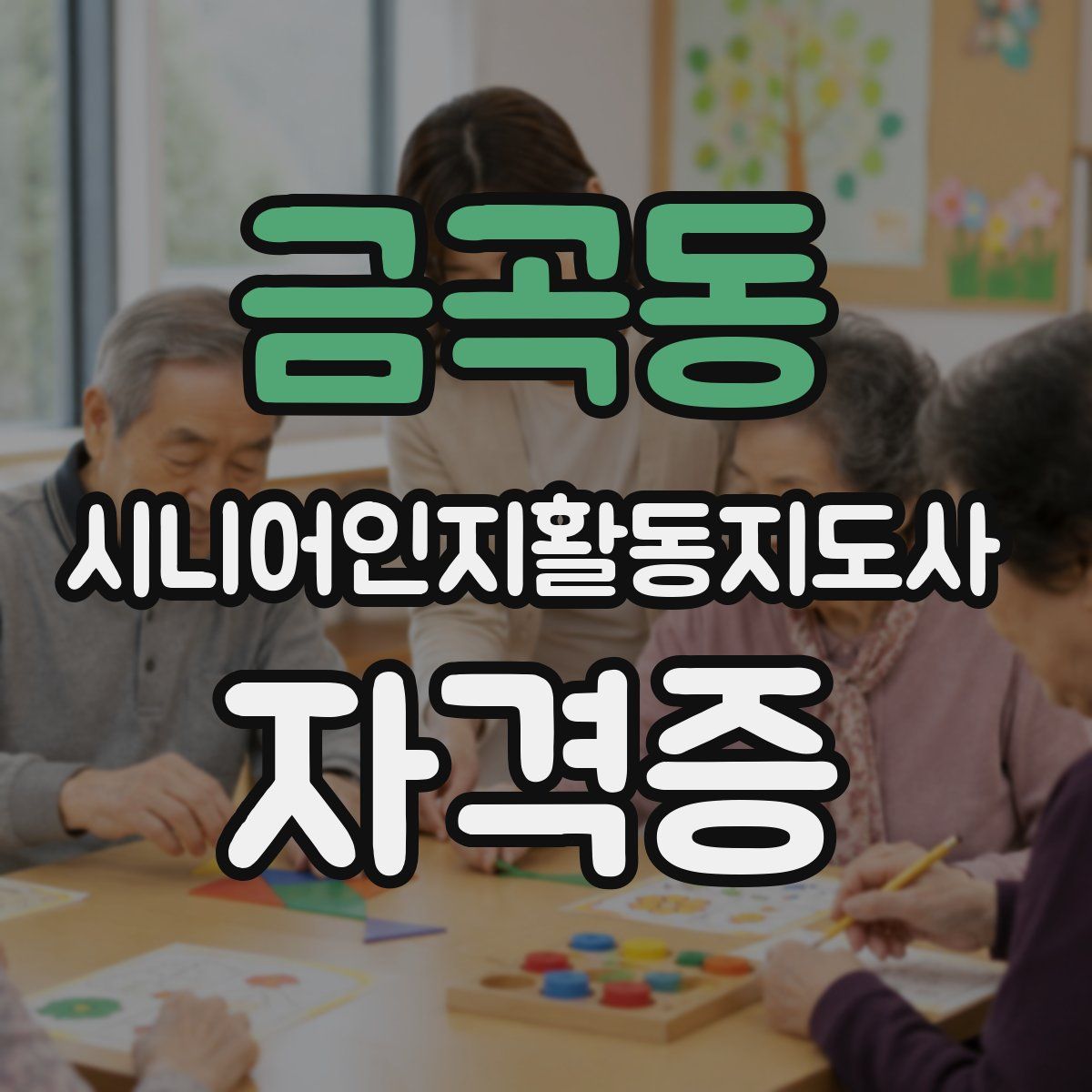 금곡동 시니어인지활동지도사 자격증