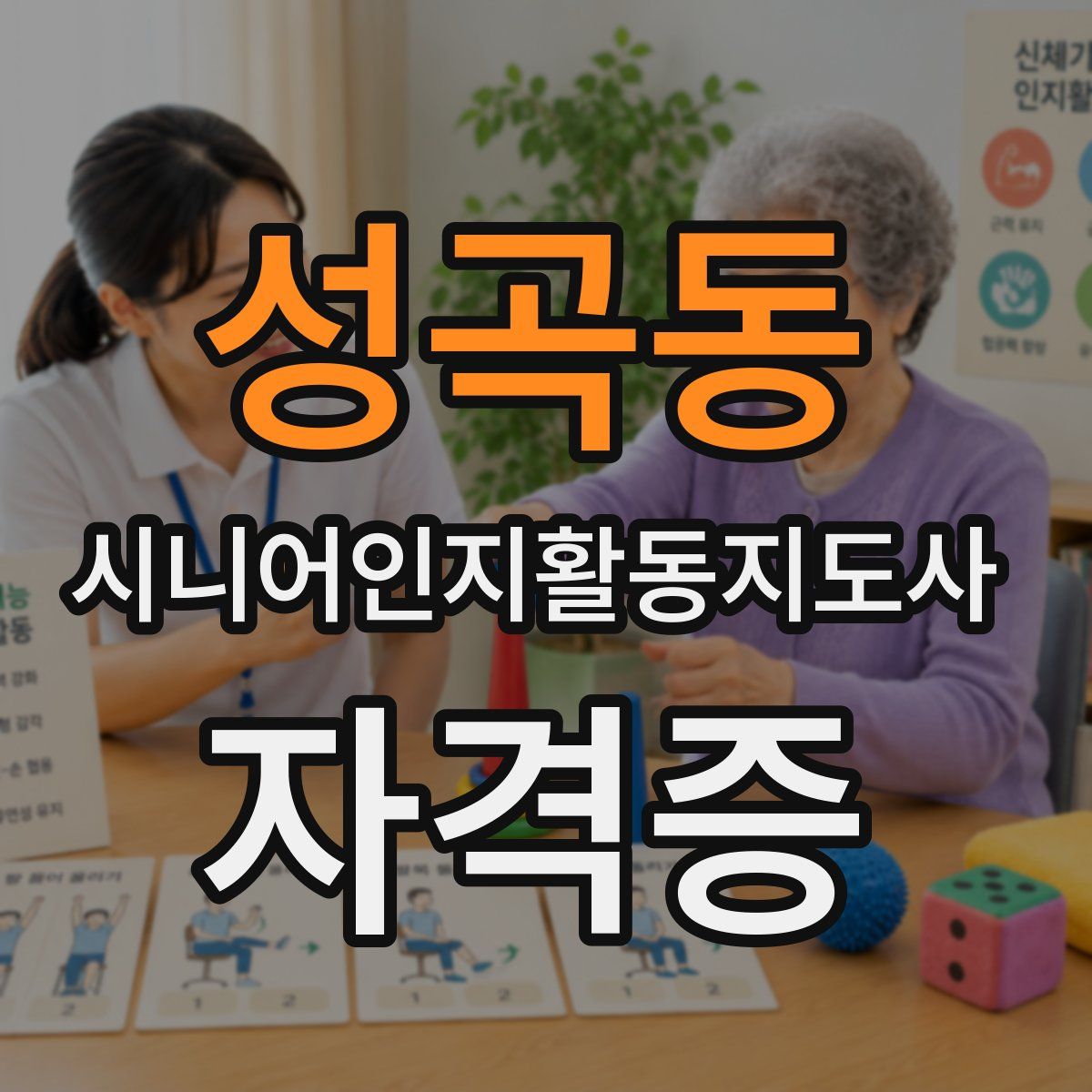 성곡동 시니어인지활동지도사 자격증